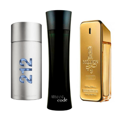Sada 3 Parfémů | 212 NYC · 1 Million · Armani Code